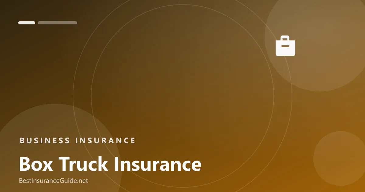 Box truck insurance banner