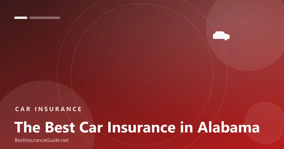 Best car insurance in Alabama banner