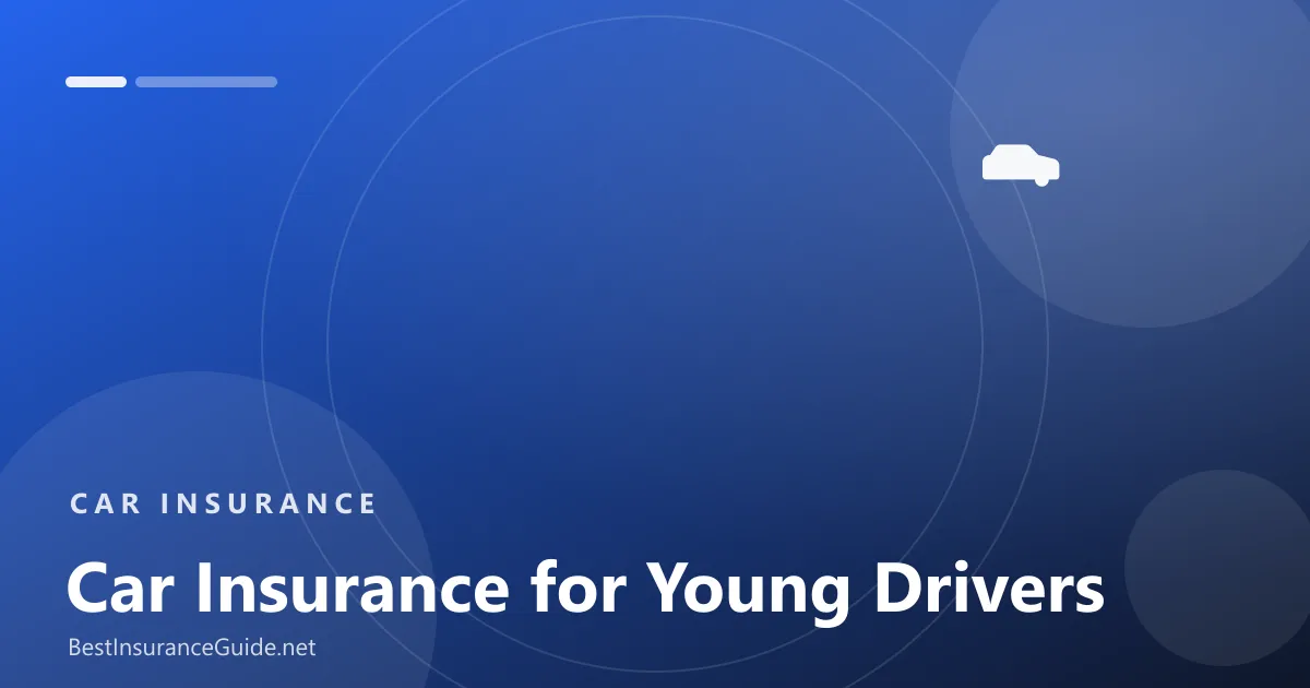 Car insurance for young drivers banner