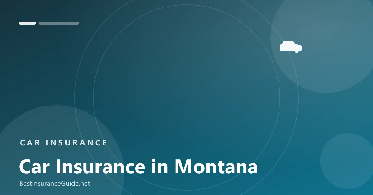 Car insurance in Montana banner