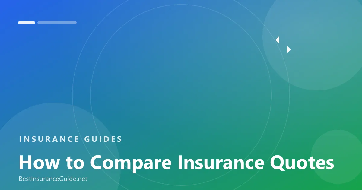 How to compare insurance quotes banner
