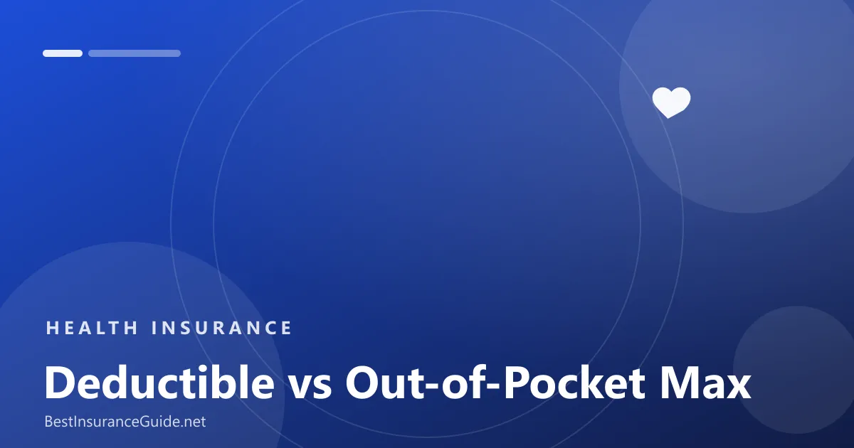 Deductible versus out of pocket maximum banner