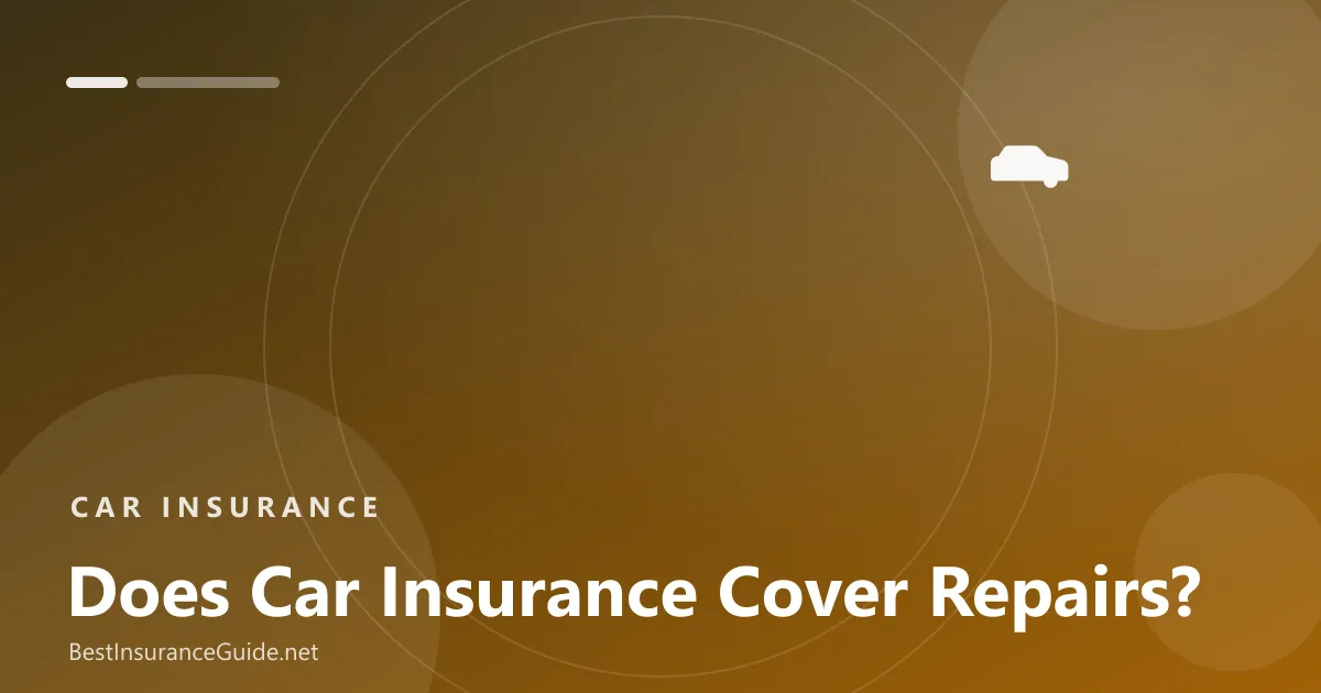 Does car insurance cover repairs banner