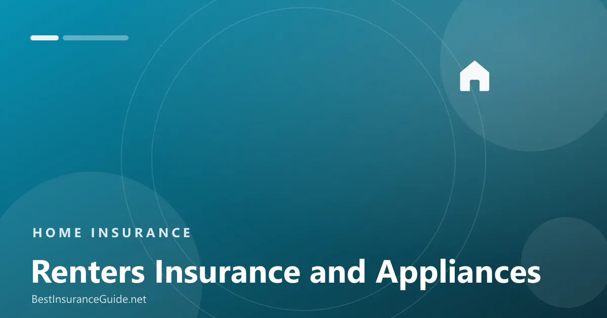 Does renters insurance cover appliances banner
