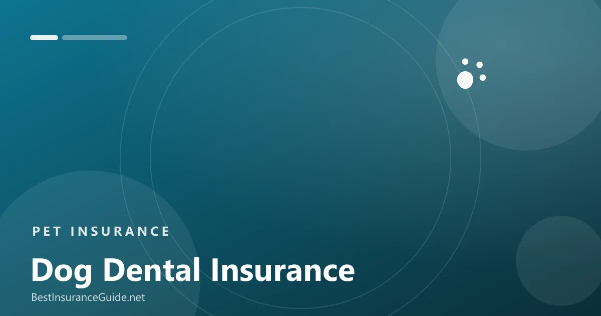 Dog dental insurance banner