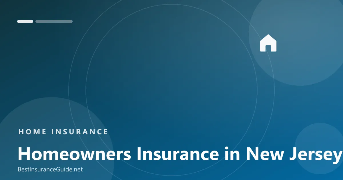 Homeowners insurance in New Jersey banner