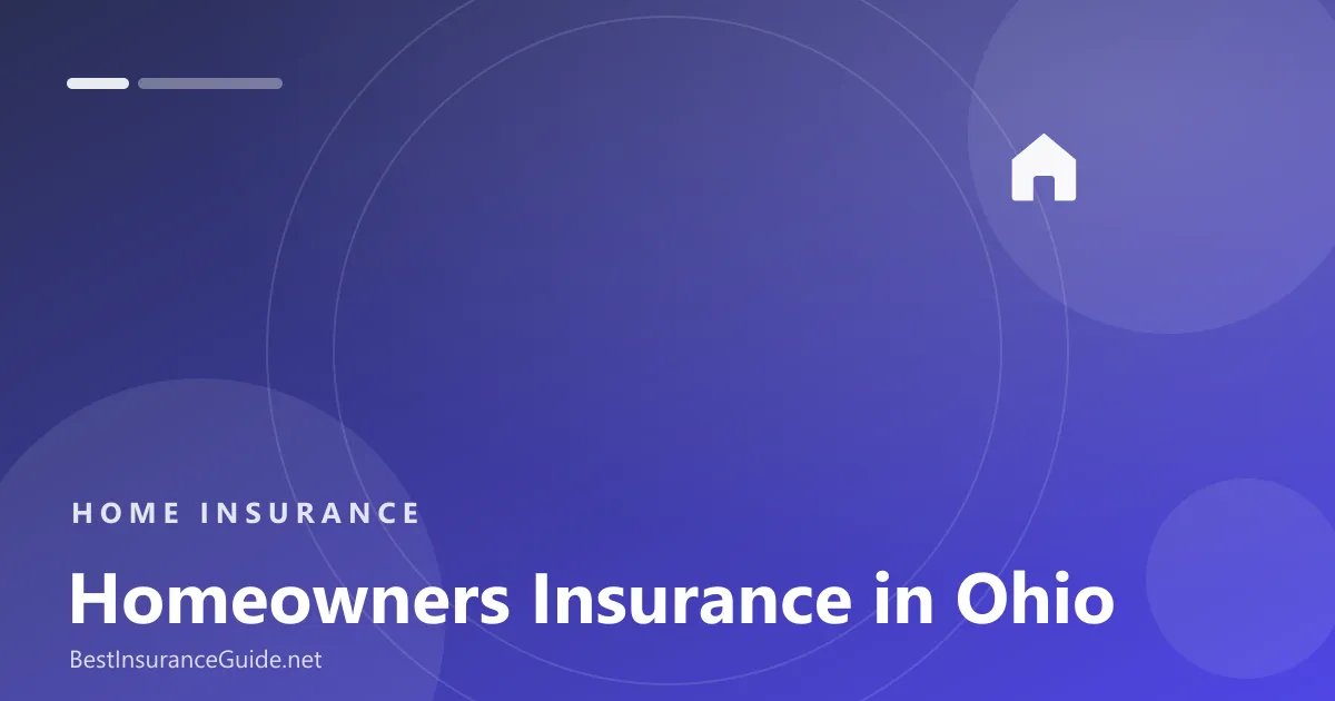 Homeowners insurance in Ohio banner