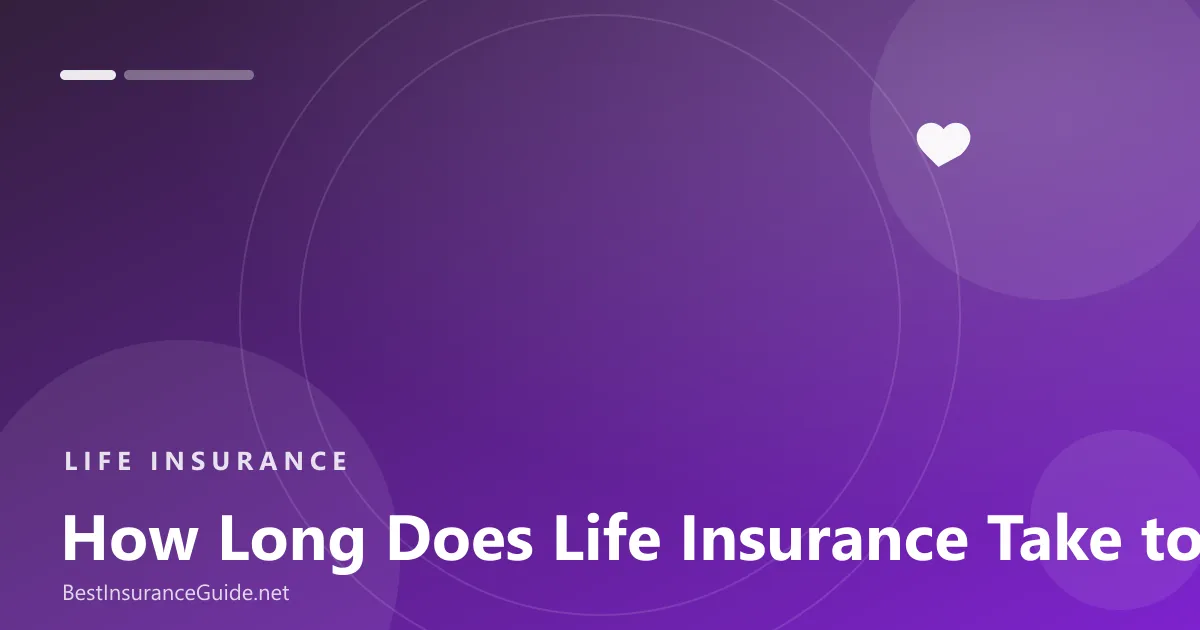 How long does life insurance take to pay out banner