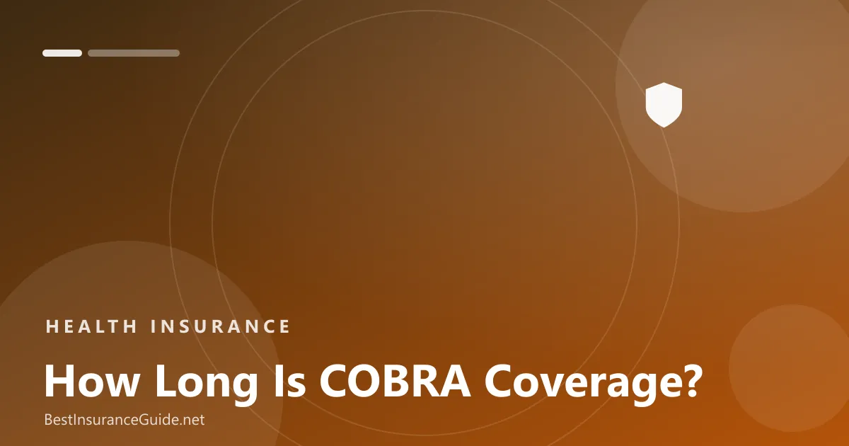 How long is COBRA coverage banner