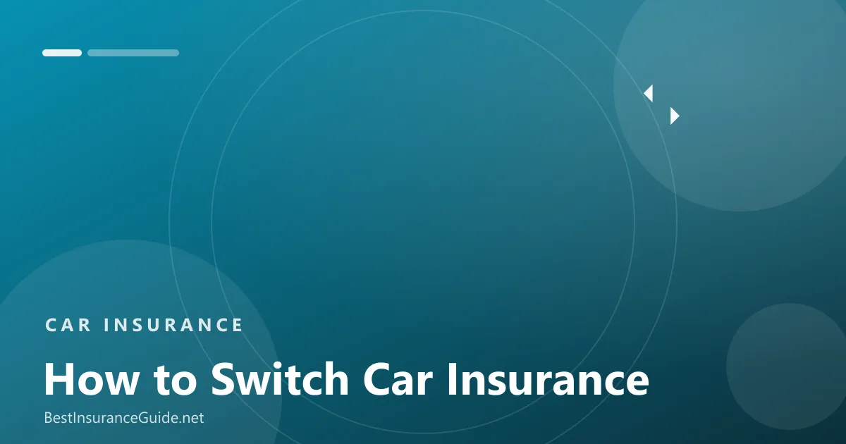 How to switch car insurance banner