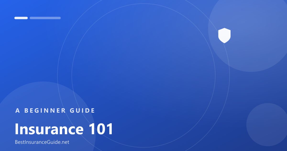 Insurance 101 beginner's guide illustrated banner