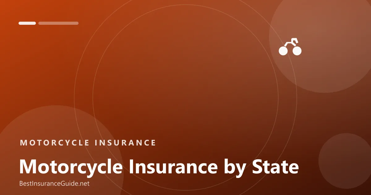 Motorcycle insurance by state banner