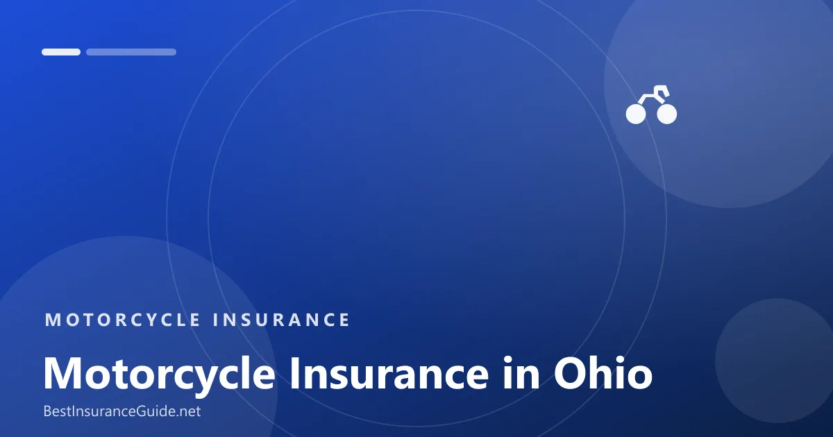 Motorcycle insurance in Ohio banner
