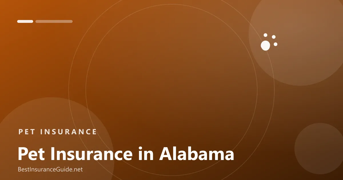 Pet insurance in Alabama banner