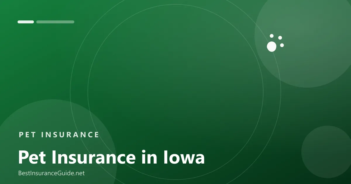 Pet insurance in Iowa banner