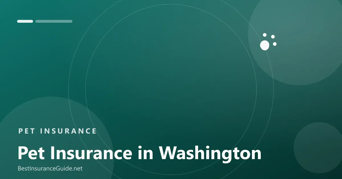 Pet insurance in Washington state banner
