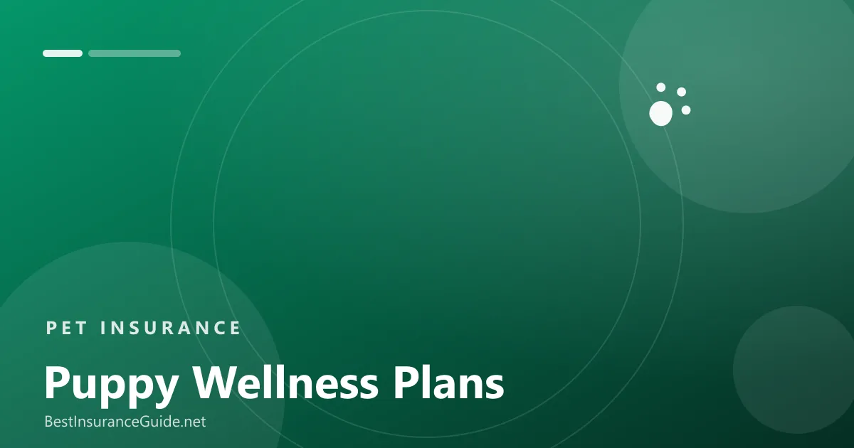 Puppy wellness plans banner
