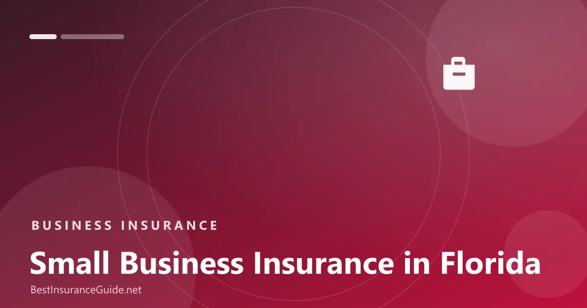 Small business insurance in Florida banner