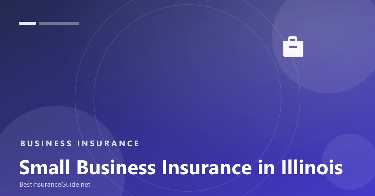 Small business insurance in Illinois banner