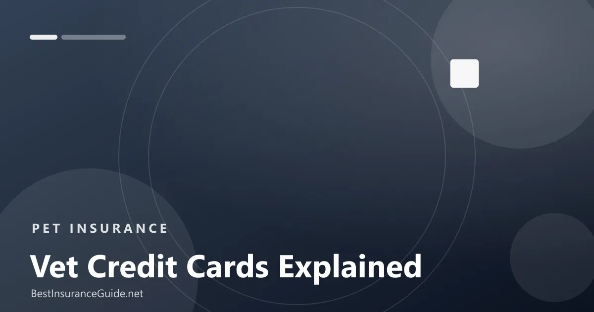 Vet credit cards and pet financing banner