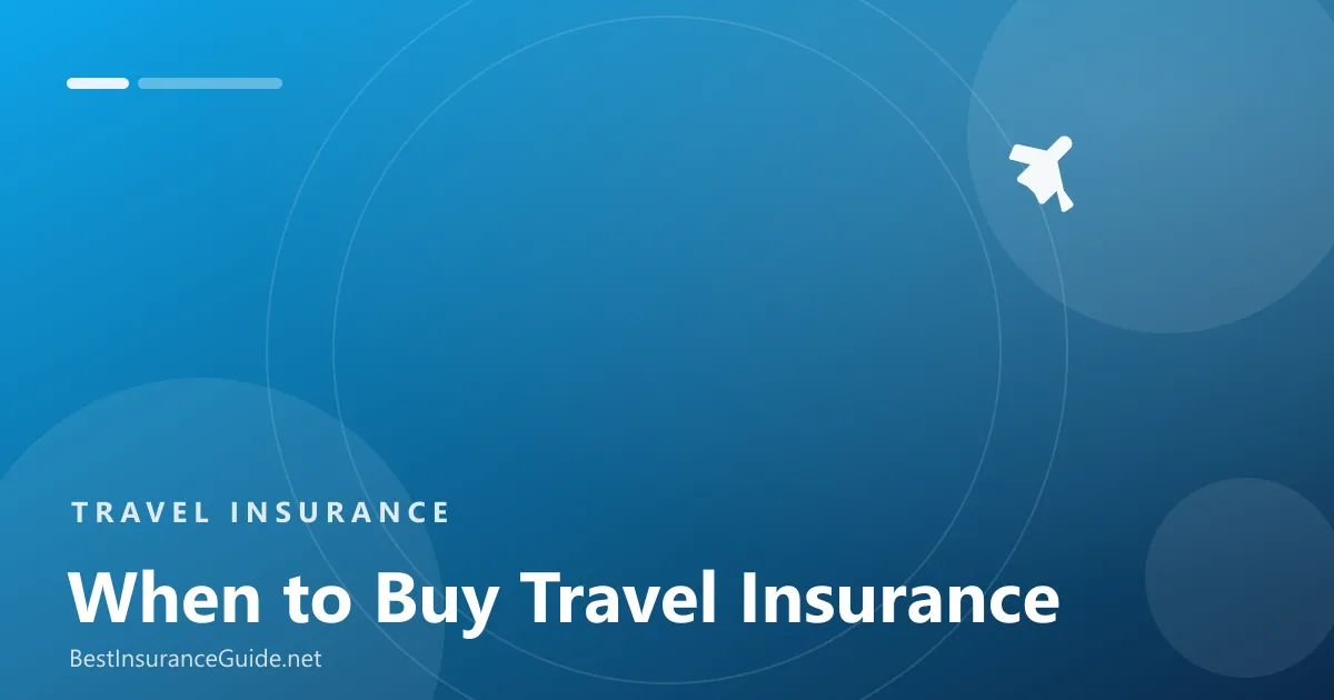 When to buy travel insurance banner
